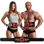 JOYTOUR ABS Stimulator EMS Muscle Stimulator, ABS Trainer Science-Verified Safe Effective Quick EMS Technology Abdominal Toning Belt, ABS Stimulator for Men Women with Extra Extension Strap