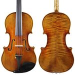 Wood Violin Left-handed Violin Handmade Natural Air-dried Spruce Professional Best Tone Fiddle