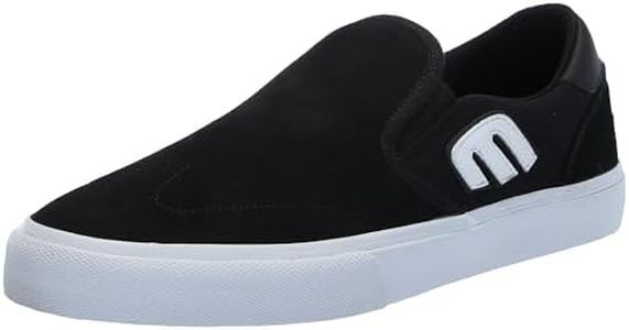 Etnies Men's Lo-Cut Slip Skate Shoe, Black/White, 9 US