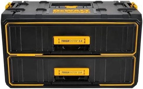 DEWALT ToughSystem Portable Tool Box, 2.0 Two-Drawer, 21.8in. (DWST08320)