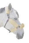 ECP Merino Sheepskin Halter Fleece Set for Horse Protection and Relief, 6 Pieces Cream