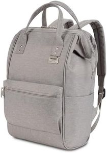 SWISSGEAR 3576 Laptop Backpack Fits 12-Inch Laptop & Tablet, Doctor/Tote Style Backpack for Men & Women, Vintage Grey, 16-Inch