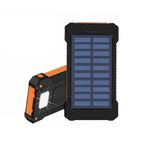 20000Mah Solar Power Bank, Outdoor Camping Power Bank, with Light, Compatible with Smartphones, Pads, Bluetooth Speakers