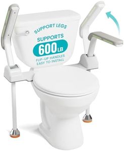 Toilet Safety Rails for Elderly and Disabled, 600 LB Toilet Safety Frame