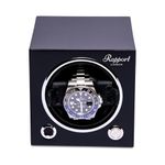 Rapport EVO Cube MKIII Watch Winder - Black Automatic Single Watch Display, Nine Directional and TPD Settings, Ultra-Quiet Operation Motor Modern Finish, Classic Shape Watches Box Storage for Men