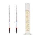 RG® Hydrometer for Measuring Specific Gravity Heavy Liquid density (Measurement Range, 1000-2000) (Pack of 2 with 500 ml. Borosilicate Glass Cylinder)