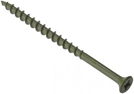 ForgeFix Countersunk Decking Screws | 4.5 x 75mm | Green | Box 200