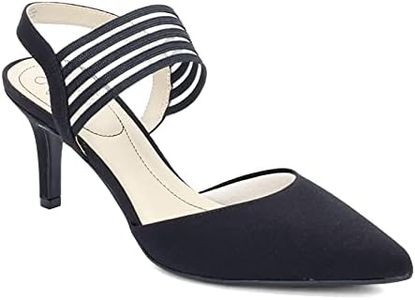 LifeStride Womens Sanya Slingback High Heel Pumps, Black, 9