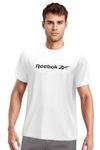 Reebok Men's White T-Shirt |Casuals | Essential Lifestyle Cotton Tee | Round Neck | Regular Fit | Half Sleeve | 93% Cotton 7% Lycra