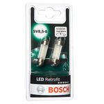 Bosch -C5W (- 239) LED Retrofit Car Light Bulbs - 12 V 1 W SV8,5-8 35 mm - 2 Bulbs