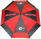 Team Golf NCAA Georgia Bulldogs Golf Umbrella 62" Golf Umbrella with Protective Sheath, Double Canopy Wind Protection Design, Auto Open Button