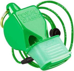 Fox 40 Classic CMG 3-Chamber Pealess Whistle w/Lanyard, Green