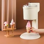 KYZTMHC Soft Ice Cream Maker Household Soft Serve Ice Cream Machine Snow Cone Machine Sorbet Maker Ice Cream Roll Maker for Yoghurt, Sorbet