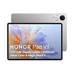 HONOR Pad V9, 2.8K 144Hz Eye Comfort Display,10100mAh Battery, 256GB Storage Wi-Fi Tablet Gray Bundle with inbox Flip cover Magic Pencil 3