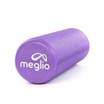 Meglio Foam Roller 45cm, Lightweight Fitness Foam Roller for Deep Tissue Muscle Massage, Effective Trigger Point for Recovery, Muscle Tension & Pain Relief and Anti-Stress Therapy