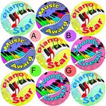 234 Piano Awards 30 mm Reward Stickers for School Teachers, Parents and Nursery