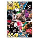 Wrestling Official WWE Gift Wrap, 2 Sheets 2 Tags, Gift Wrap for Presents, Climate Pledge Friendly, Officially Licensed, Multi, Each sheet is approximately 69.5cm x 50cm.