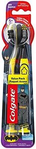 Colgate Kids Extra Soft Toothbrush with Suction Cup, Batman, 2 Count