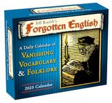 Forgotten English Desk Calendar 2025