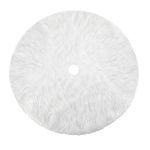 HOWAF Faux Fur Christmas Tree Skirt Snow White Xmas Tree Skirt Christmas Tree Mat Base Cover For Christmas & New Year Xmas Holiday Party Decorations Supplies, 31Inch/78CM