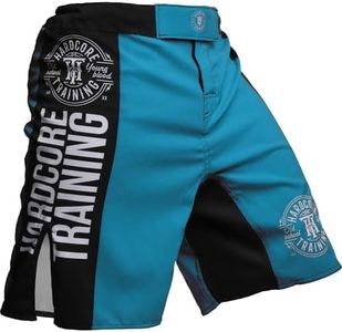 Hardcore Training Fight Shorts Recruit Black Green Red Purple Blue Men's Boxing MMA BJJ Grappling Kickboxing No Gi