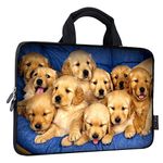 iColor 14 15 15.4 15.6 inch chromebook case Cover Bag Boys Laptop Handle Bag Computer Protect Case Pouch Holder Notebook Sleeve Neoprene Cover Soft Carrying Travel Case Cute Dog ICB-13