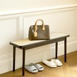 kikiumi Walnut Skinny Bench,100% Solid Oak Narrow Bench for Bed Ends, Entryway,Dining Room,Mid-Century Style Solid Wood Furniture