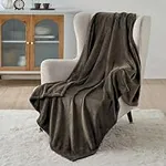 Bedsure Brown Fleece Blanket 50x70 