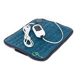 RCSP Electric Heating Pad for Pain Relief and Comfort - Fast-Heating, Washable Cover, Auto-Off - Ideal for Back, Neck, Shoulders, Cramps, Abdominal (GREEN) RC