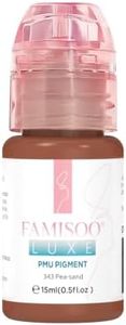 FAMISOO PMU Pigment for Lip (0.5fl.oz/15ml) Professional Tattoo Ink for Long-Lasting Lips Color Microblading Ink Permanent Makeup Beauty Tattoo Supplies(343-Pea-Sand-15ml)