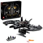 LEGO DC Batman 1989 Batwing 76161 Displayable Model with a Buildable Vehicle and Collectible Figures: Batman, The Joker – Mime Version and Lawrence The Boombox Goon, New 2021 (2,363 Pieces)