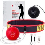 YMX BOXING Reaction Ball on String - Fight Ball with Adjustable Headband, Soft Foam Balls - Improve Hand Eye Coordination, Reaction Speed, Focus, Accuracy - Cardio Sports Exercise Equipment