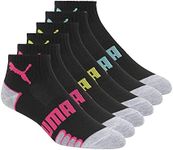 PUMA womens 6 Pack Quarter Crew ath