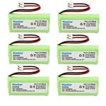 Kastar 6-PACK AAAX2 2.4V EH 1000mAh Ni-MH Rechargeable Battery for BT184342 BT284342 BT18433 BT28433 BT-1011 BT-1022 BT-1031 Vtech CS6229 DS6301 Uniden Wxi3077 ECT4066 DECT4096 Motorola Cordless phone