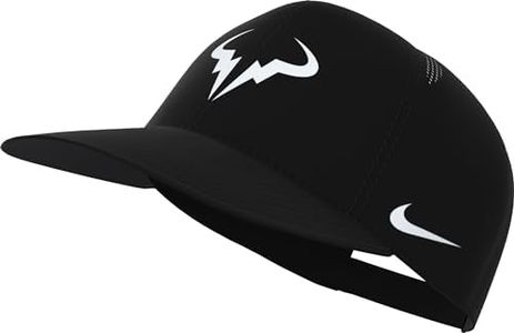 Nike cap Rafa U Nk DF Club cap U Ab FL, Black/White, FB5600-010, L/XL