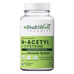 HEALTH VEDA ORGANICS PRIVATE LIMITED N - Acetyl L - Cysteine 500Mg | 60 Veg Capsules | Lungs & Respiratory Support | Immune Health | For Both Men & Women¦