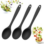 Mixing Spoons Set of 3, Silicone Spoons for Cooking, Serving Spoons Silicone, Cooking Spoons 10.6 Inches, Cooking Spoon Nonstick, Resistant to 250℃