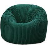 Jumbo Cord Beanbag Chair, Bean Bags in Plush Jumbo Cord, Great as Beanbag Lounger, Jumbo Cord Beanbags Recliner (TEAL)