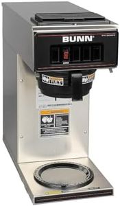 BUNN 13300.0001 VP17-1SS Pourover Coffee Brewer with 1-Warmer, Stainless Steel, Silver, Standard