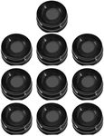 eMagTech 10PCS Display Stand Bases Sphere Stands Crystal Balls Holder for 2.5-5cm Range Sphere Home Office Desktop Decoration 2.7x1.15cm Plastic Black