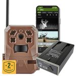 Moultrie Mobile Edge Cellular Trail Camera with Rechargeable Lithium-Ion Battery - Auto Connect - Nationwide Coverage - 720p Video with Audio, Cloud Storage, Extended Runtime, Weatherproof