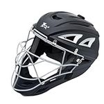 Jadekylin Baseball Catchers Helmet Matte (Black,Large)