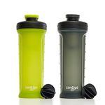 Contigo Shake & Go Fit 2.0 Shaker Bottle, 28oz, 2 Pack, Yellow & Black