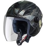 Steelbird SBA-6 7Wings Gravity Open Face ISI Certified ABS Helmet