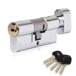 XFORT Colossus Dual Finish 3 Star Kitemarked Thumb Turn Euro Cylinder Lock 55EX/45T (100mm), British Standard TS007 Anti-Snap Barrel Lock.