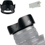 JJC Reversible Lens Hood + 40.5mm Filter Adapter Kit for Sony FE 28-60mm F4-5.6 SEL2860 & E PZ 16-50mm F3.5-5.6 OSS SELP1650 Lens on A7C II ZV-E1 A7C A7III A7SII