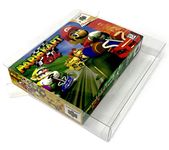 EcoTEK Protectors Clear Protector Case Compatible with SNES & Nintendo 64 Games Storage Box Video Game Display - Scratch Resistant - Dust Proof (50 Pack)