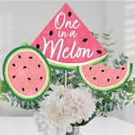 Big Dot of Happiness Sweet Watermelon - Fruit Party Centerpiece Sticks - Table Toppers - Set of 15