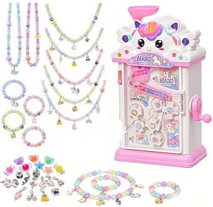 Bracelet Making Kit for Girls 8-12, Auto Beaded Jewelry Maker Machine