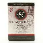 Solomon Grundy Medium Dry White 30 Bottle Home Brew Wine Refill Kit